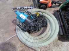 SUBMERSIBLE WATER PUMP WITH HOSE. THIS LOT IS SOLD UNDER THE AUCTIONEERS MARGIN SCHEME, THEREFOR