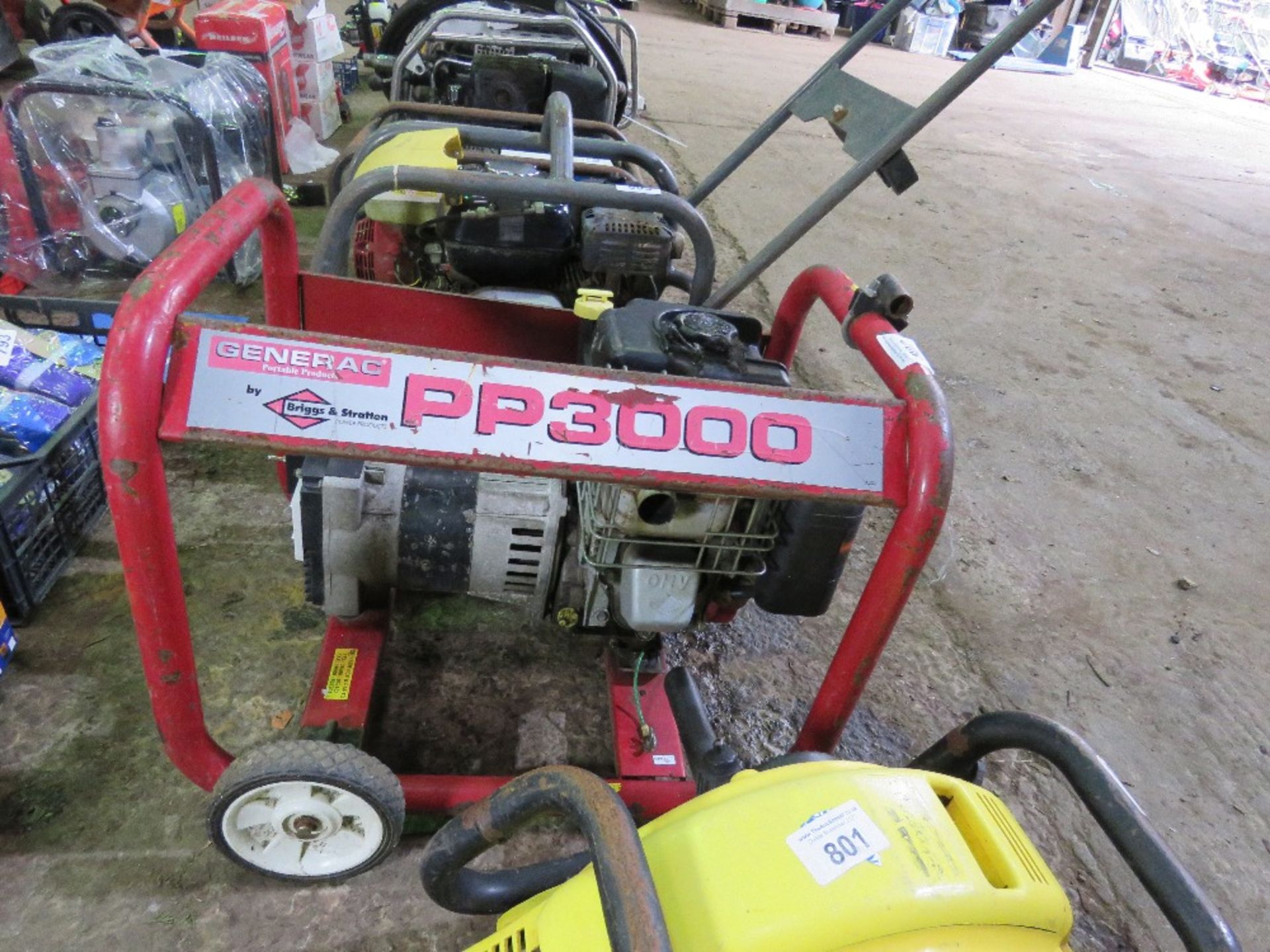 GENERAC PP3000 PETROL ENGINED GENERATOR.