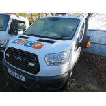 FORD TRANSIT 350 TWIN WHEEL 3.5TONNE DROP SIDE TRUCK WITH REAR TAIL LIFT REG:GK15 YHV. 216,966 REC M