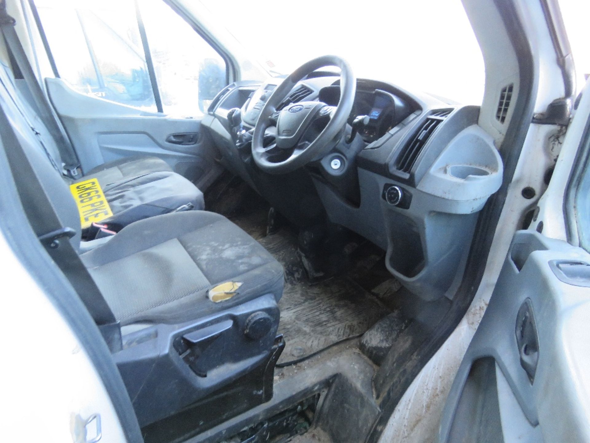 BID INCREMENT NOW £200! FORD TRANSIT 350 TWIN WHEEL ..NON RUNNER.. DROP SIDE TRUCK REG:GK66 PKE - Image 11 of 14