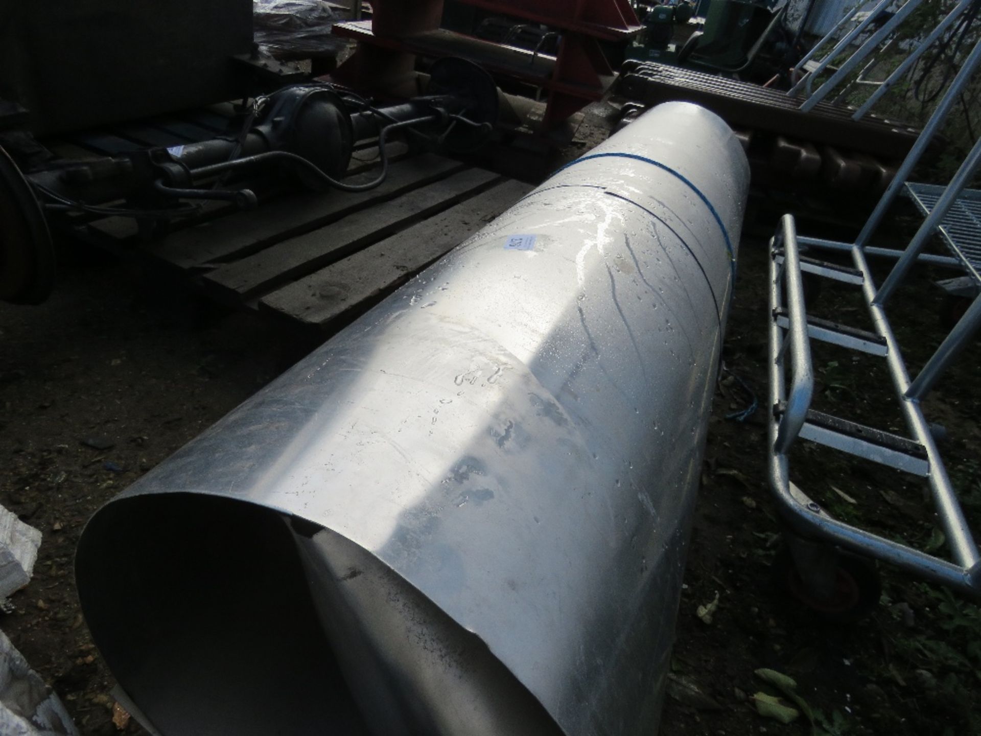 PART ROLL OF TIN SHEET. 7FT WIDTH APPROX. THIS LOT IS SOLD UNDER THE AUCTIONEERS MARGIN SCHEME, - Image 3 of 4