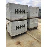 4 X UNOPENED PACKS OF H+H LIGHTWEIGHT BUILDING BLOCKS. Located near Rainham, Essex. Loading provided