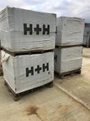 4 X UNOPENED PACKS OF H+H LIGHTWEIGHT BUILDING BLOCKS. Located near Rainham, Essex. Loading provided