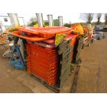 PALLET CONTAINING APPROX 45 NO. PLASTIC CHAPTER 8 BARRIERS.