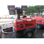 VT1 TOWED LIGHTING TOWER WITH KUBOTA ENGINE AND LINZ ALTERNATOR. SN: 801811. WHEN TESTED WAS SEEN TO