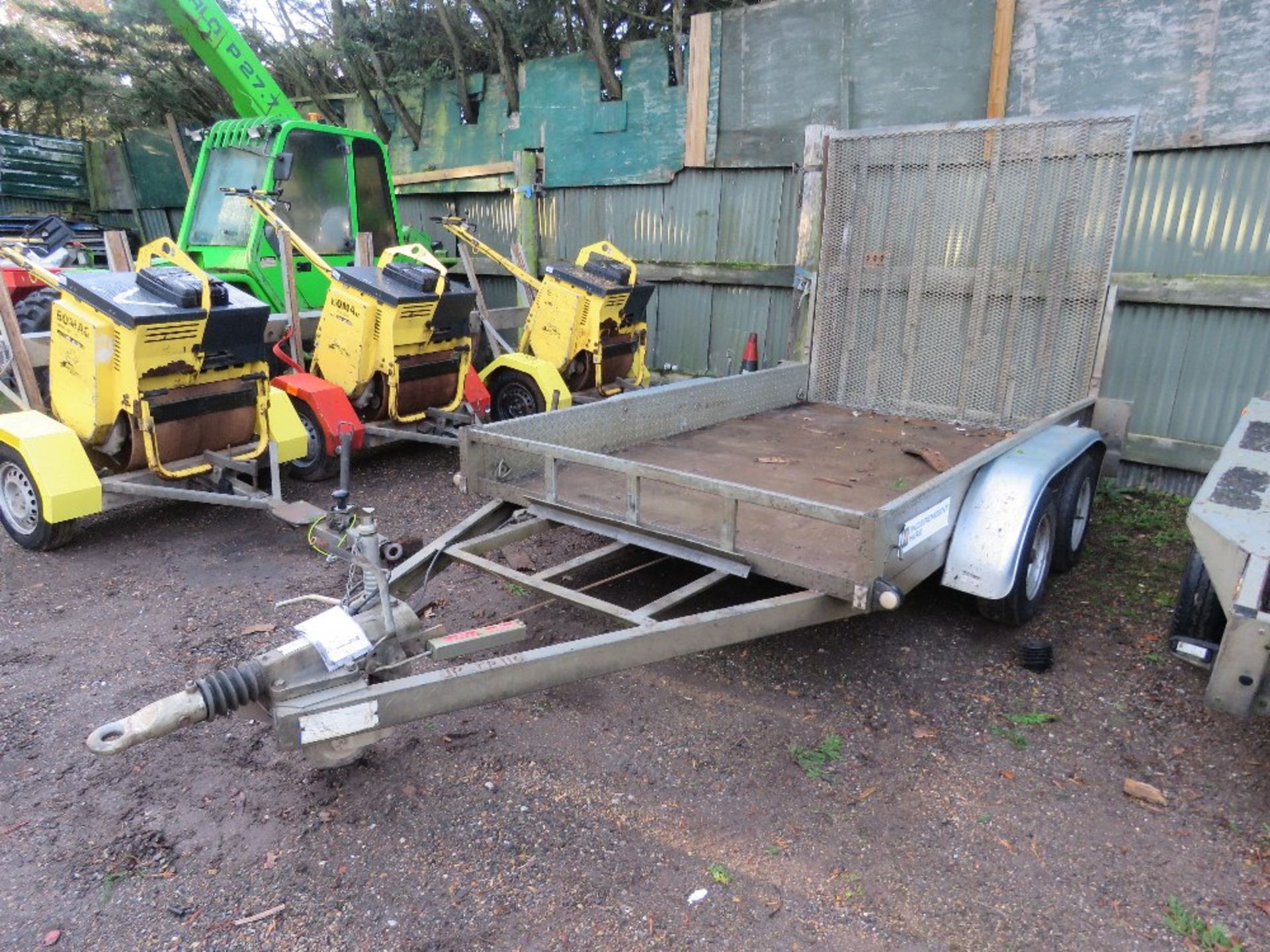 INDESPENSION WIDE BODIED PLANT TRAILER, 10FT X 6FT APPROX BED SIZE. PN:JPTR116. DIRECT FROM LOCAL CO