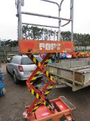 POP UP SCISSOR LIFT ACCESS UNIT. YEAR 2008 BUILD. . WHEN TESTED WAS SEEN TO LIFT AND LOWER. DIRECT