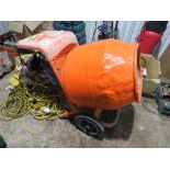 BELLE 110V MINI CEMENT MIXER. THIS LOT IS SOLD UNDER THE AUCTIONEERS MARGIN SCHEME, THEREFORE NO