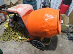 BELLE 110V MINI CEMENT MIXER. THIS LOT IS SOLD UNDER THE AUCTIONEERS MARGIN SCHEME, THEREFORE NO