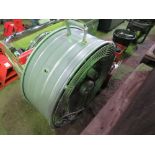 2 X LARGE ELECTRIC FANS. THIS LOT IS SOLD UNDER THE AUCTIONEERS MARGIN SCHEME, THEREFORE NO VAT W