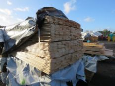 LARGE PACK OF UNTREATED SHIPLAP CLADDING BOARDS 1.73M LENGTH X 100MM APPROX.