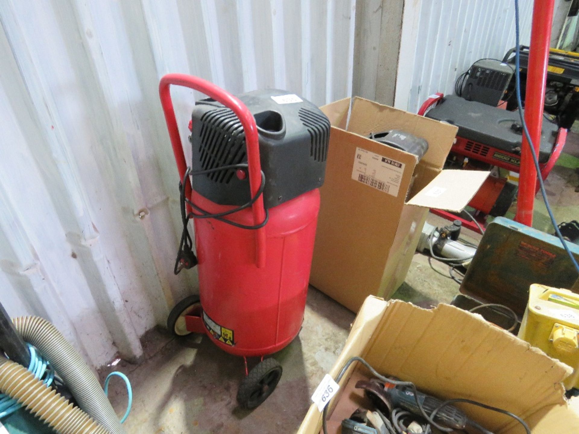 SEALEY 240V UPRIGHT COMPRESSOR. THIS LOT IS SOLD UNDER THE AUCTIONEERS MARGIN SCHEME, THEREFORE - Image 2 of 2