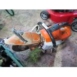 STIHL TS410 TYPE PETROL CUT OFF SAW. THIS LOT IS SOLD UNDER THE AUCTIONEERS MARGIN SCHEME, THERE