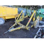 LARGE SIZED CABLE DRUM TRAILER WITH SPARE WHEELS, 4FT INTERNAL SPAN APPROX.