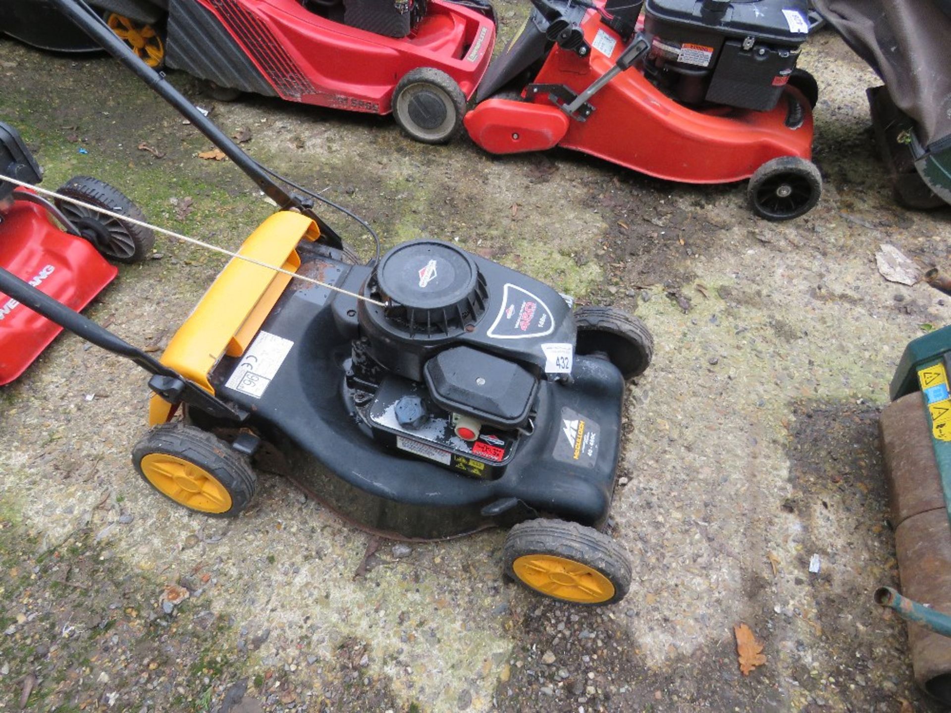 McCULLOCH PETROL ENGINED LAWN MOWER, NO BOX. THIS LOT IS SOLD UNDER THE AUCTIONEERS MARGIN SCHEME