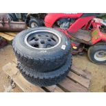 2 X LANDROVER DISCOVERY ALLOY WHEELS AND TYRES. THIS LOT IS SOLD UNDER THE AUCTIONEERS MARGIN SCH