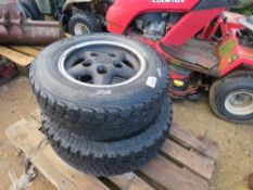 2 X LANDROVER DISCOVERY ALLOY WHEELS AND TYRES. THIS LOT IS SOLD UNDER THE AUCTIONEERS MARGIN SCH