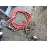 GAS BURNER TORCH. THIS LOT IS SOLD UNDER THE AUCTIONEERS MARGIN SCHEME, THEREFORE NO VAT WILL BE