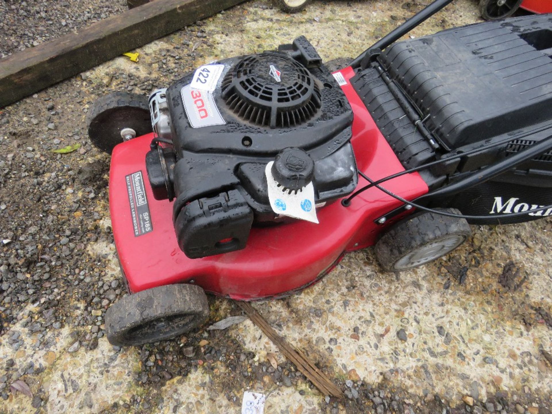 MOUNTFIELD PETROL ENGINED ROTARY LAWNMOWER. WITH COLLECTOR. THIS LOT IS SOLD UNDER THE AUCTIONEE - Image 2 of 3