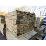 LARGE PACK OF PRESSURE TREATED FEATHER EDGE FENCE CLADDING TIMBER BOARDS. 1.20M LENGTH X 100MM WIDTH