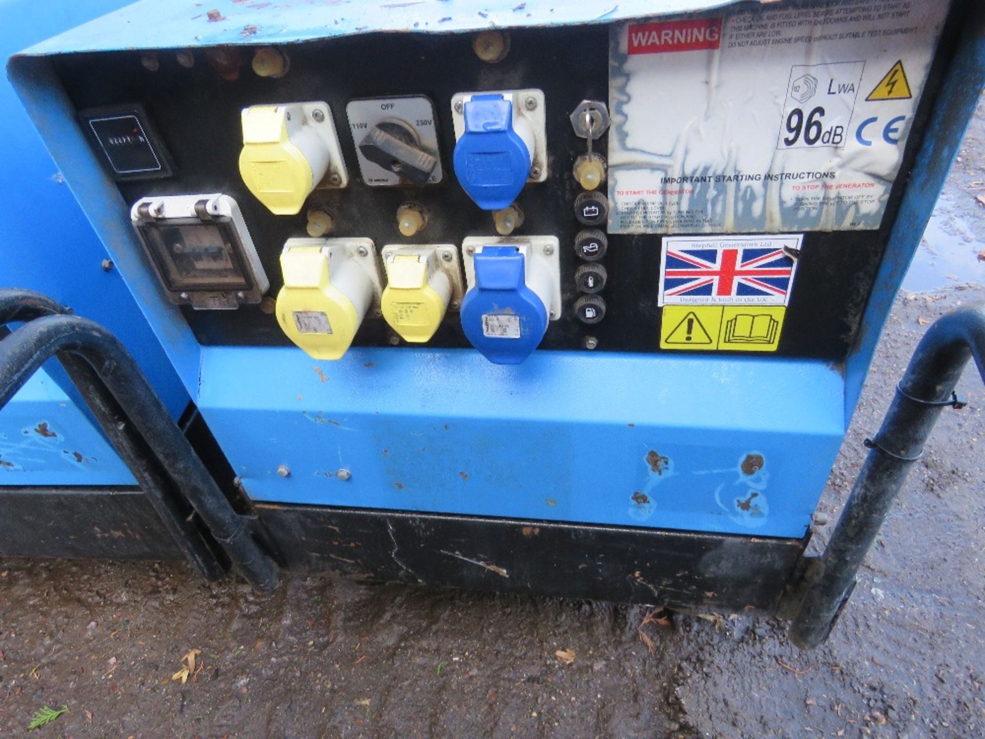STEPHILL 6KVA BARROW GENERATOR. WHEN TESTED WAS SEEN TO RUN AND MAKE POWER. - Image 2 of 4