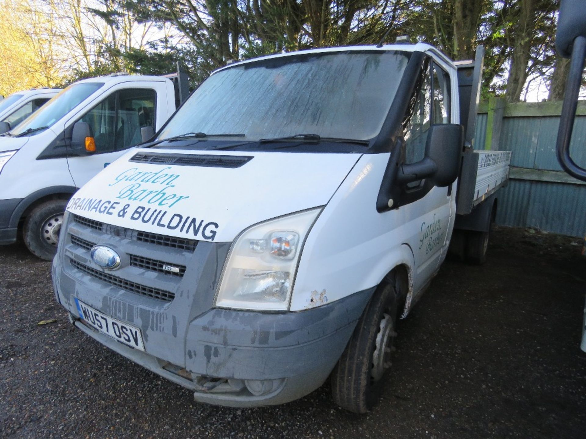 FORD TRANSIT 115T350M TIPPER TRUCK REG: WU57 OSV. 2402CC DIESEL ENGINE. WITH V5, OWNED BY VENDOR SIN - Image 3 of 11