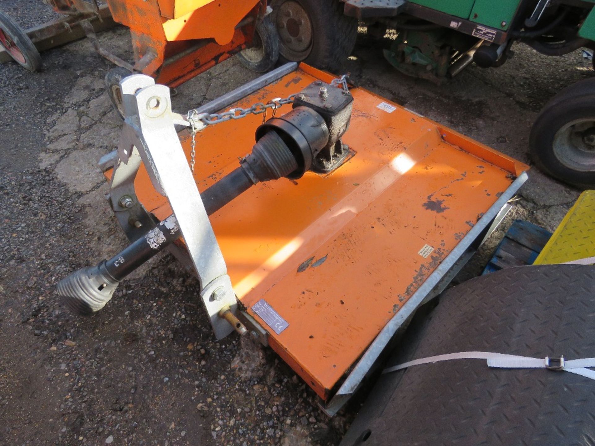 BEACO BTOP 100 TRACTOR MOUNTED MOWER YEAR 2014 BUILD, 4FT WIDTH APPROX. - Image 2 of 6