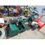 QUALCAST CLASSIC 35 CYLINDER MOWER WITH RAKE ATTATCHMENT AND GRASS BOX. THIS LOT IS SOLD UNDER T