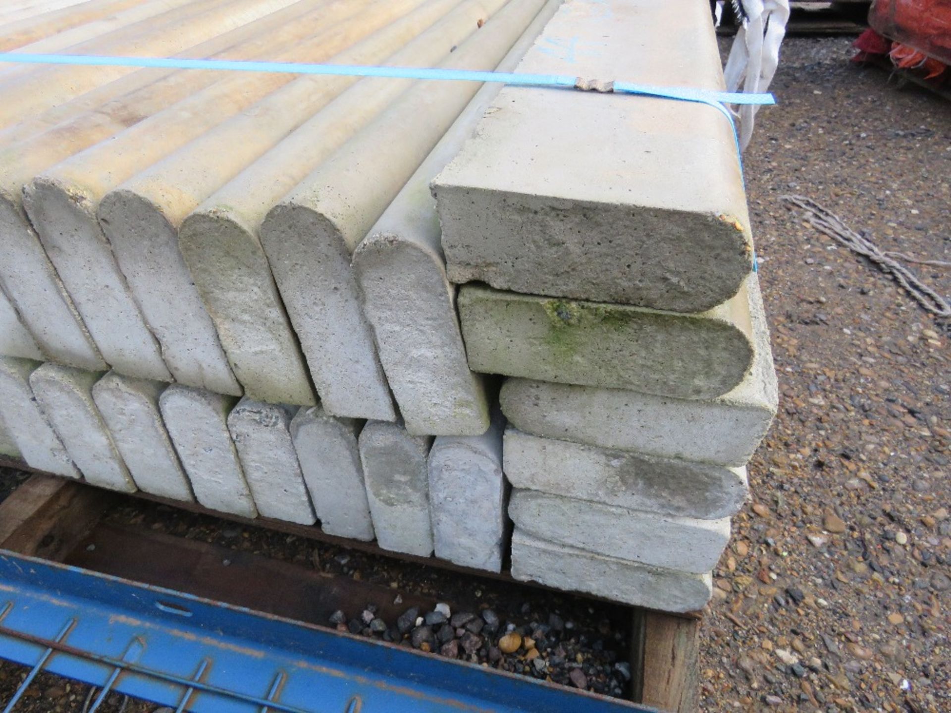 PALLET CONTAINING 44 NO. BALL NOSE CONCRETE CURBS. 6 INCH X 2 INCH X 36 INCH APPROX. - Image 2 of 2