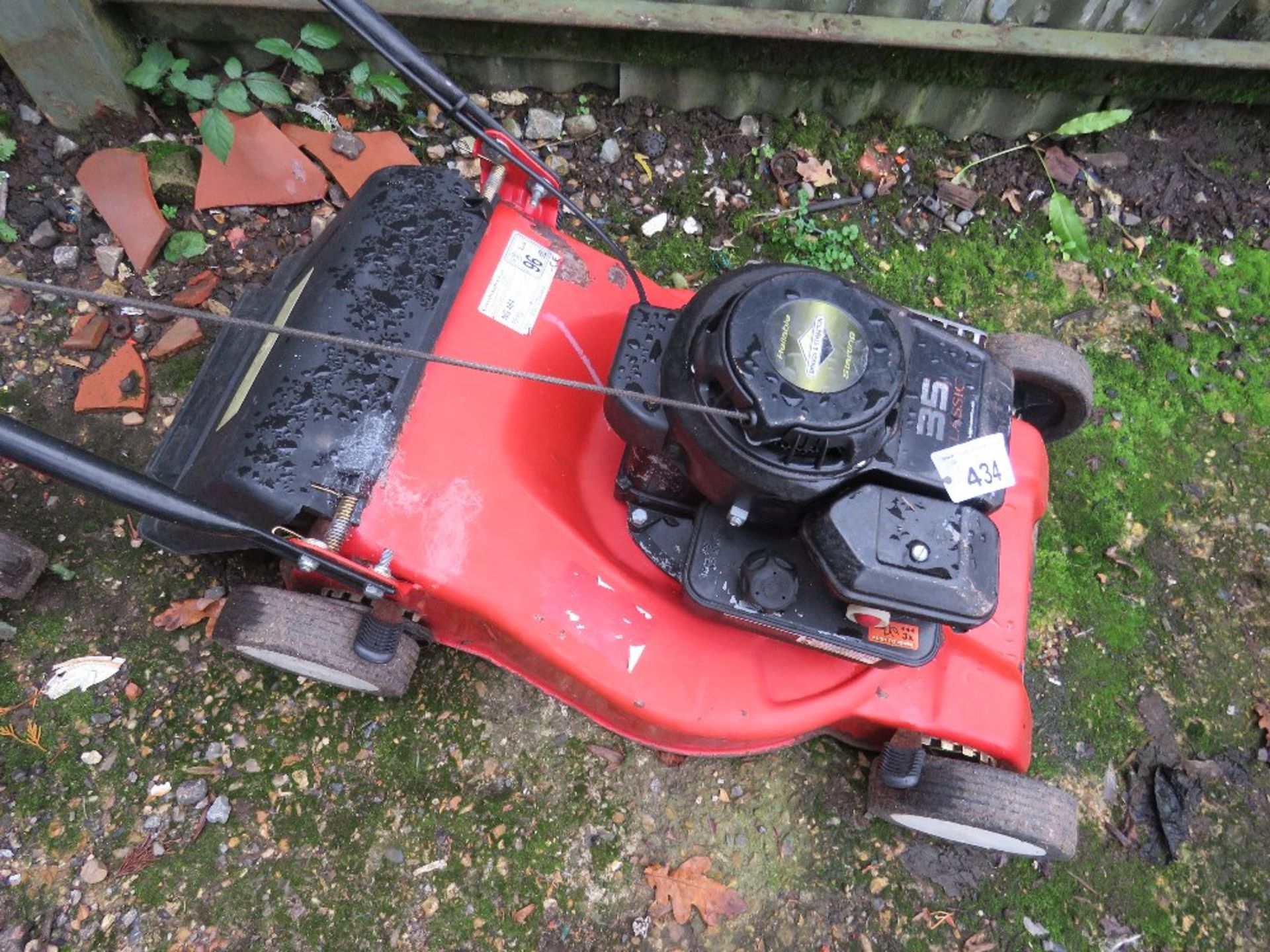 SOVEREIGN PETROL ENGINED LAWN MOWER, NO BOX. THIS LOT IS SOLD UNDER THE AUCTIONEERS MARGIN SCHEME