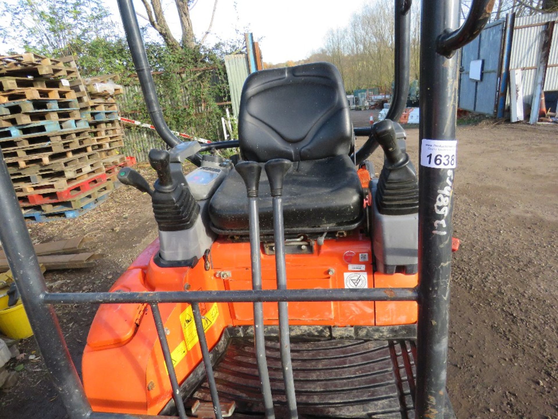 KUBOTA U17-3 RUBBER TRACKED MINI EXCAVATOR YEAR 2020 BUILD. 1358 REC HOURS. SN:KB0V0173PK3K72029. ON - Image 8 of 11