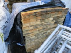 EXTRA LARGE PACK OF HIT AND MISS TIMBER CLADDING BOARDS. 1.75M LENGTH X 100MM WIDTH APPROX.