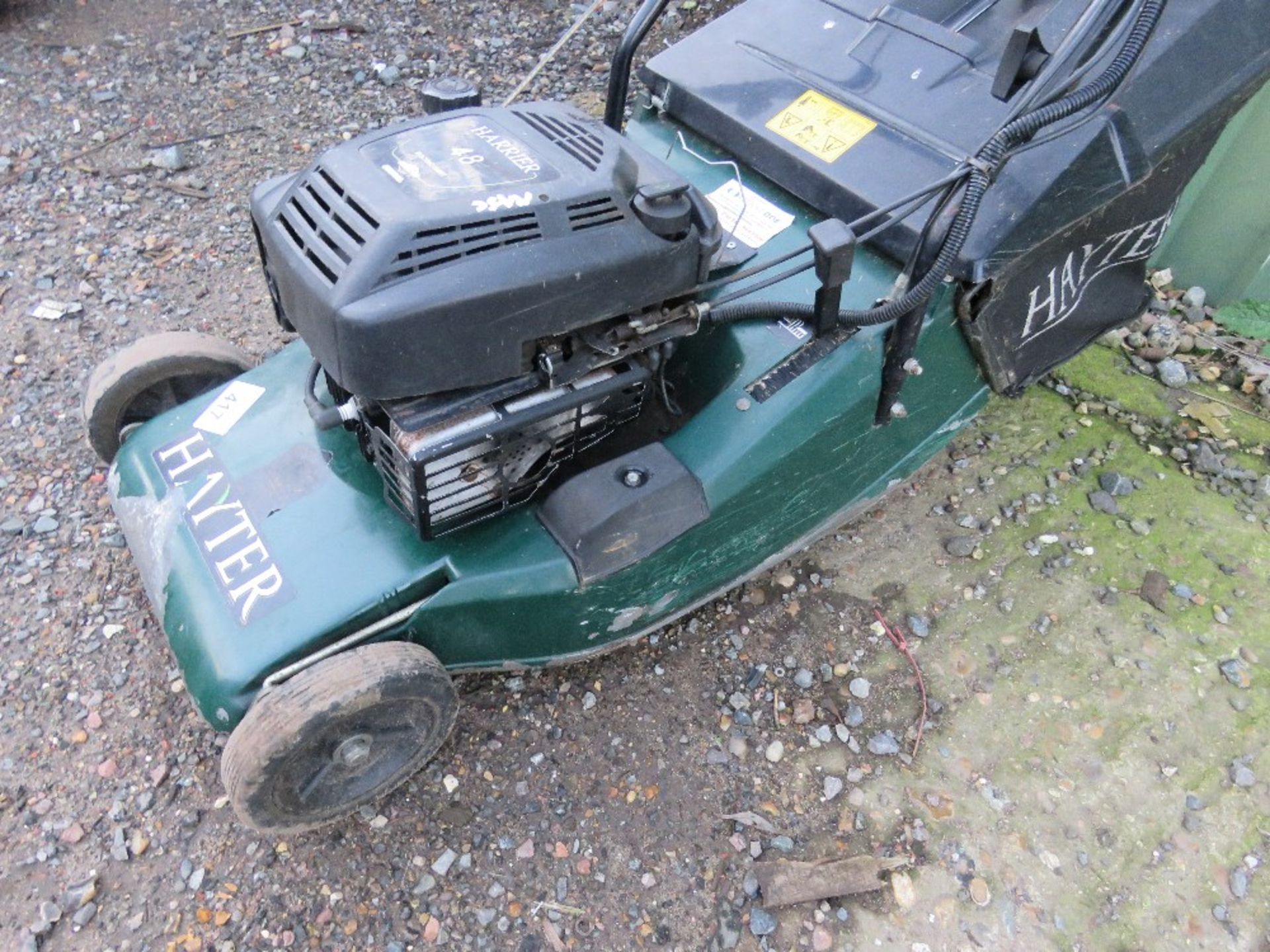 HAYTER HARRIER 48 ROLLER MOWER WITH COLLECTOR. THIS LOT IS SOLD UNDER THE AUCTIONEERS MARGIN SCHE - Image 2 of 3