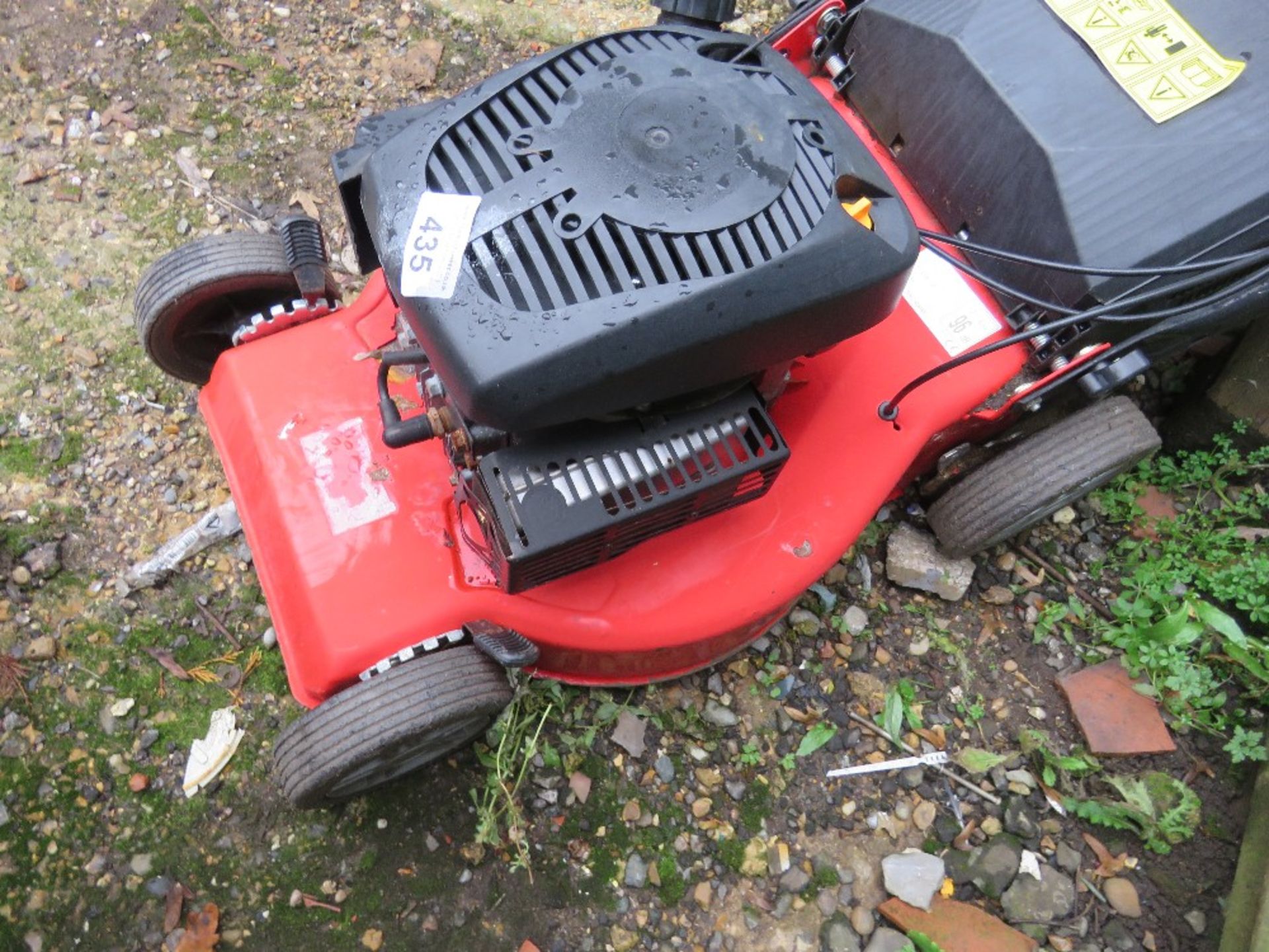 RED PETROL ENGINED LAWN MOWER, WITH BOX. THIS LOT IS SOLD UNDER THE AUCTIONEERS MARGIN SCHEME, TH - Image 2 of 3
