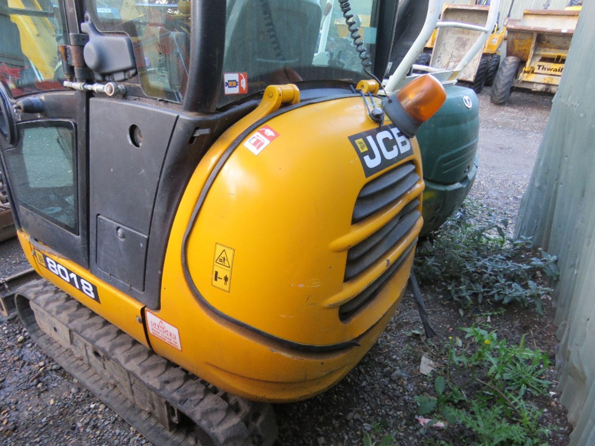 JCB 8018 CABBED MINI EXCAVATOR, YEAR 2011 BUILD. WITH 2 NO. BUCKETS. 2961 RECORDED HOURS. SN: JCB080 - Image 13 of 13