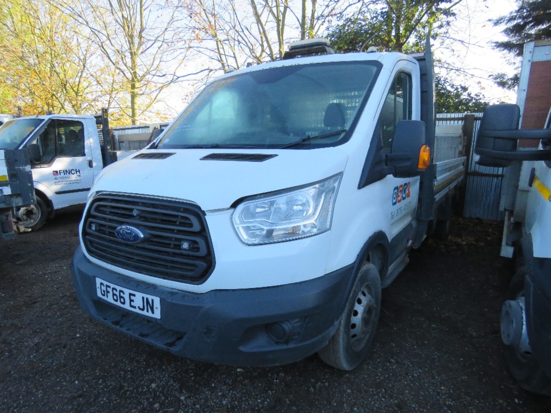 FORD TRANSIT 350 TWIN WHEEL 3.5TONNE DROP SIDE TRUCK REG:GF66 EJN 198,910 REC MILES. MOT 01/12/23. 2