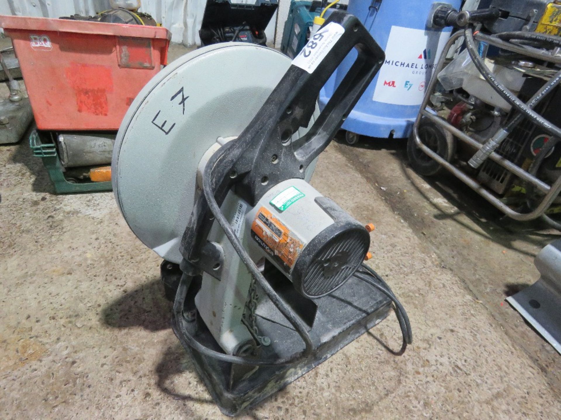 EVOLUTION 110V METAL CUTTING CROSS CUT SAW SOURCED FROM LARGE CONSTRUCTION COMPANY LIQUIDATION. - Image 2 of 3