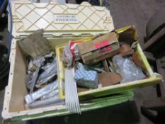 BOX OF FIXINGS AND SUNDRIES. THIS LOT IS SOLD UNDER THE AUCTIONEERS MARGIN SCHEME, THEREFORE NO V