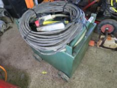 OXFORD TYPE OIL FILLED ARC WELDER WITH LEADS.