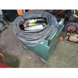 OXFORD TYPE OIL FILLED ARC WELDER WITH LEADS.
