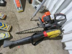 HUSQVARNA HEDGE CUTTER PLUS A HAND HELD BLOWER UNIT. THIS LOT IS SOLD UNDER THE AUCTIONEERS MARGI