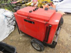 GENSET MG6000 DIESEL ENGINED GENERATOR. THIS LOT IS SOLD UNDER THE AUCTIONEERS MARGIN SCHEME, TH