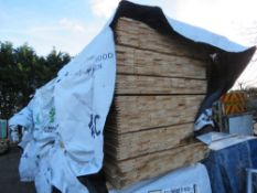 EXTRA LARGE PACK OF UNTREATED SHIPLAP TIMBER CLADDING BOARDS 100MM @ 1.73M LENGTH APPROX.