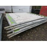 5 X SOLID TEMPORARY SITE PANELS. 2.2M H X 2.1M WIDE THIS LOT IS SOLD UNDER THE AUCTIONEERS MARGIN