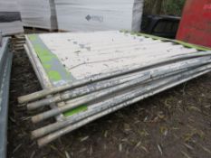 5 X SOLID TEMPORARY SITE PANELS. 2.2M H X 2.1M WIDE THIS LOT IS SOLD UNDER THE AUCTIONEERS MARGIN