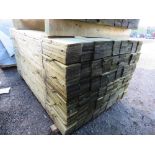 LARGE PACK OF PRESSURE TREATED FEATHER EDGE FENCE CLADDING TIMBER BOARDS. 1.50M LENGTH X 100MM WIDTH