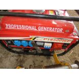 PETROL ENGINED GENERATOR. THIS LOT IS SOLD UNDER THE AUCTIONEERS MARGIN SCHEME, THEREFORE NO VAT
