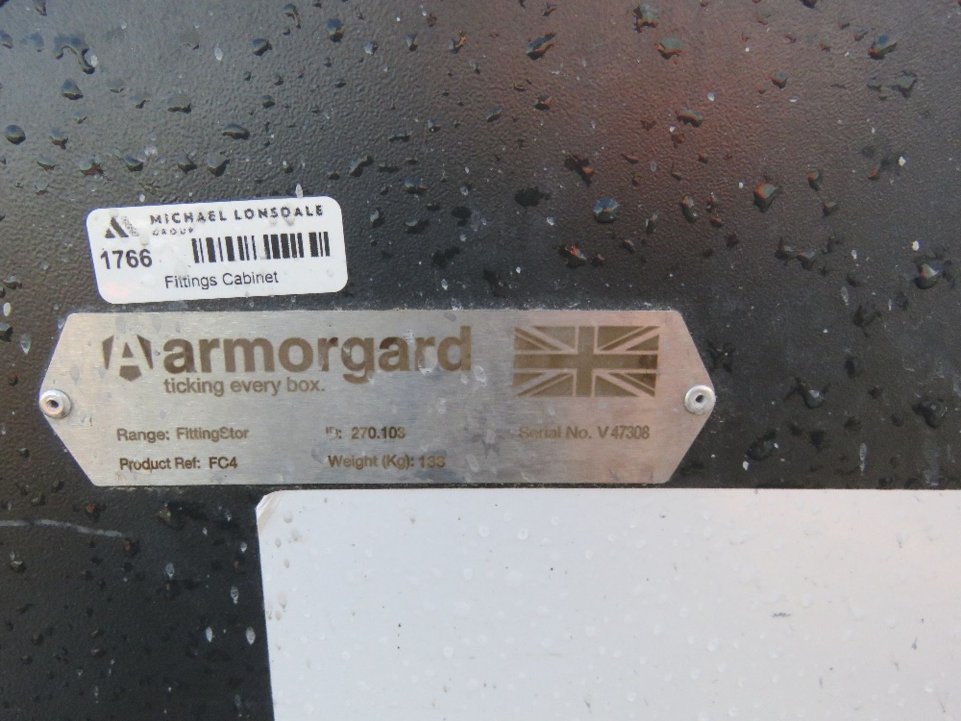 ARMORGARD FITTING STORE CABINET. DIRECT FROM COMPANY LIQUIDATION. - Image 5 of 6