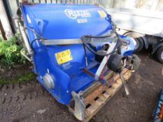 RYETEC 1200 SCARIFIER/COLLECTOR, TRACTOR MOUNTED, 1.2M WIDTH APPROX WITH HYDRAULIC EMPTYING. DIRECT