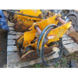 JCB 3CX/4CX EXCAVATOR MOUNTED COMPACTION PLATE HEAD 45MM PINS. DIRECT FROM LOCAL COMPANY AS PART OF